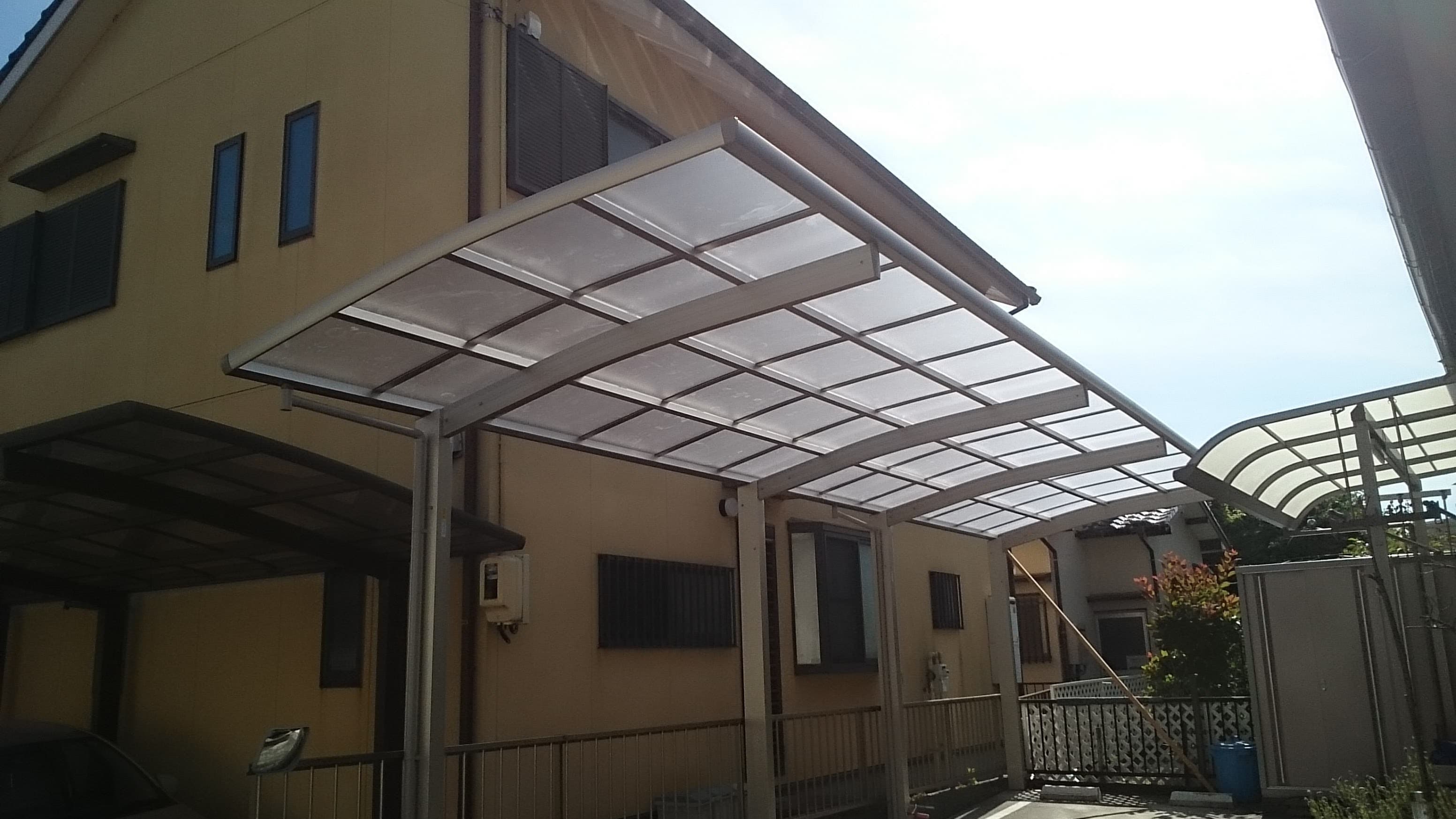 1台用カーポート新設工事 | 名古屋市瑞穂区のエクステリア工事ならイズ美