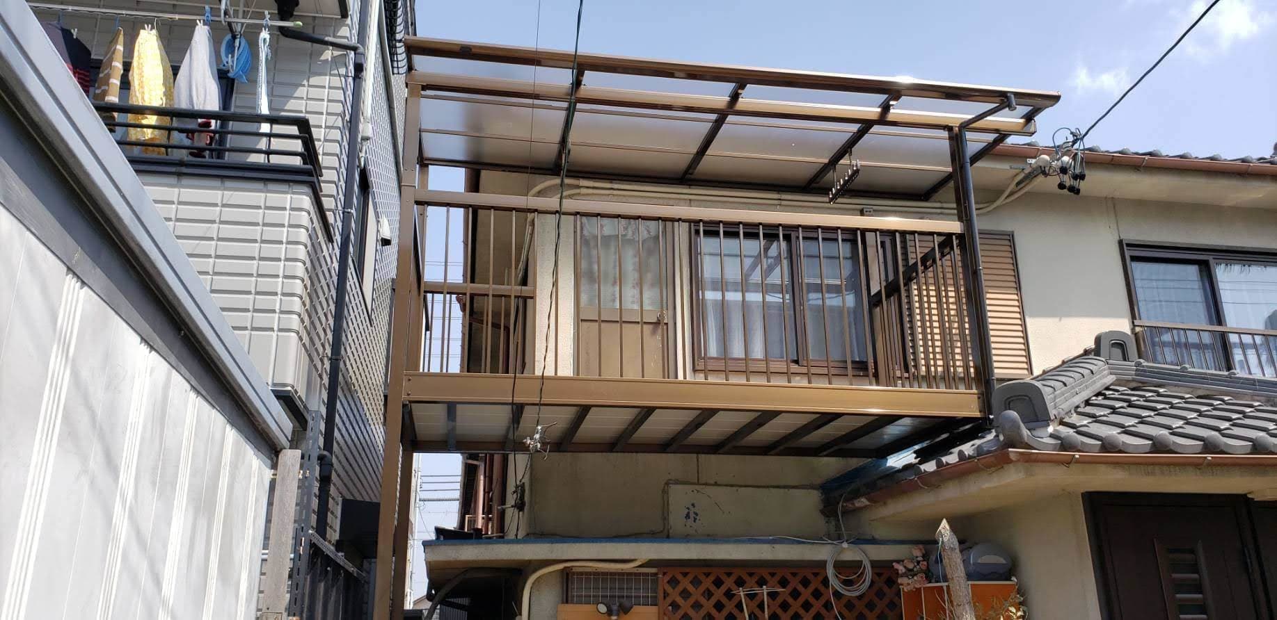 バルコニー取替工事 | 名古屋市瑞穂区のエクステリア工事ならイズ美