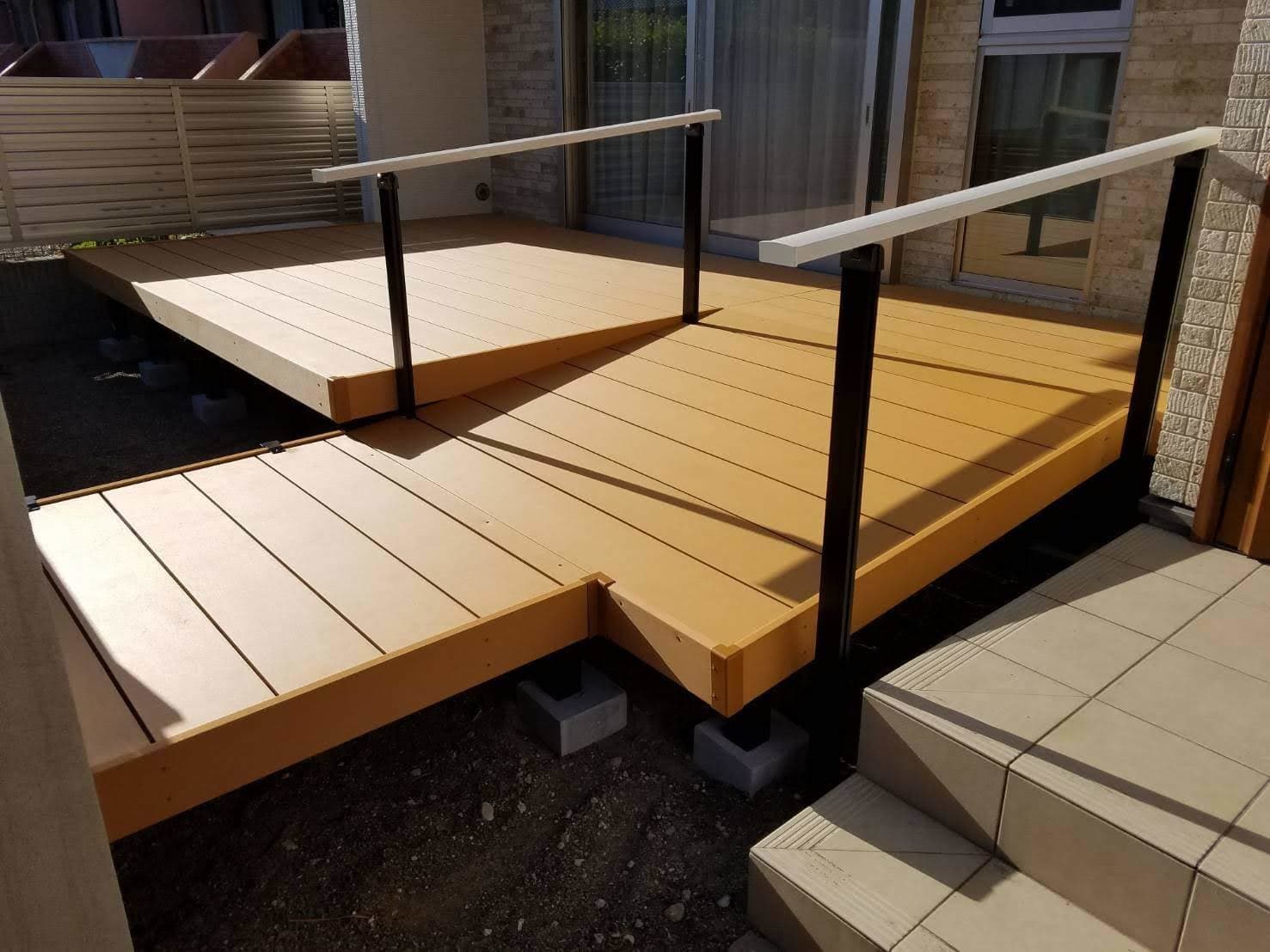 ウッドデッキ取替工事 | 名古屋市瑞穂区のエクステリア工事ならイズ美