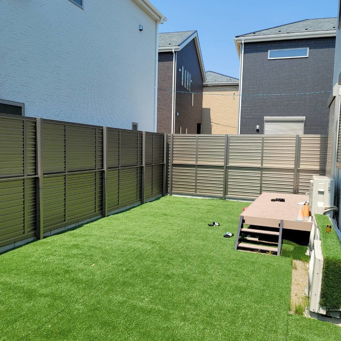 人工芝張り 名古屋市瑞穂区 | 名古屋市瑞穂区でエクステリア工事ならイズ美