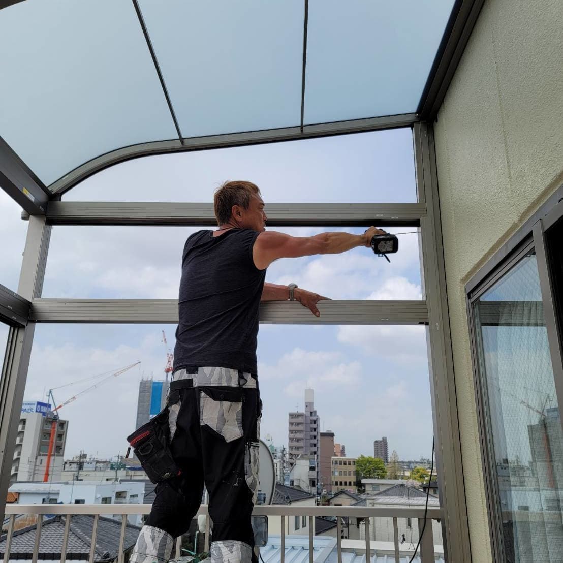 サンルーム修理 名古屋市瑞穂区 | 名古屋市瑞穂区でエクステリア工事ならイズ美