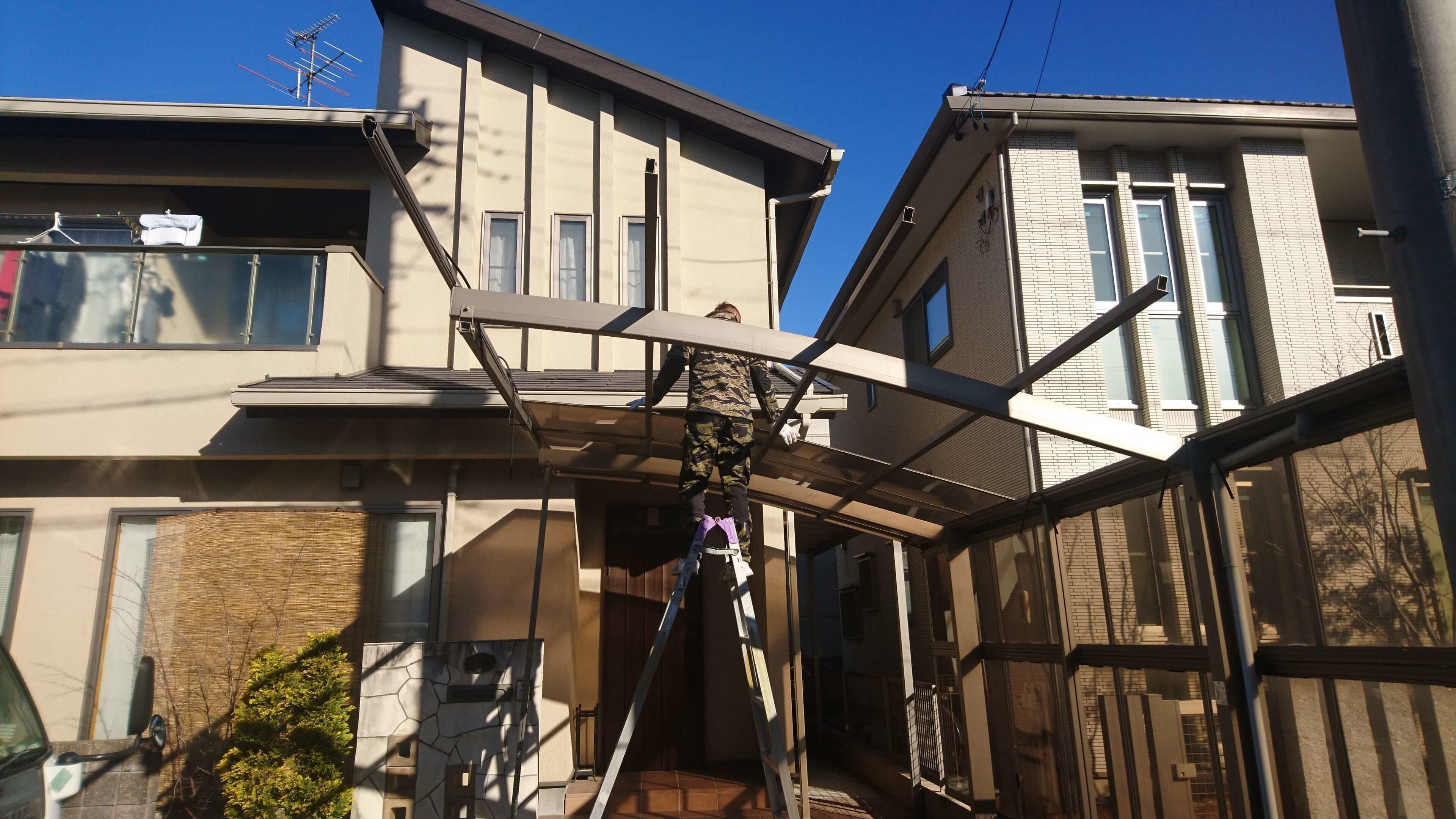 カーポート解体撤去 名古屋市瑞穂区 | 名古屋市瑞穂区でエクステリア工事ならイズ美